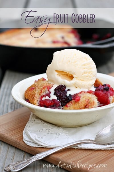 Easy Fruit Cobbler