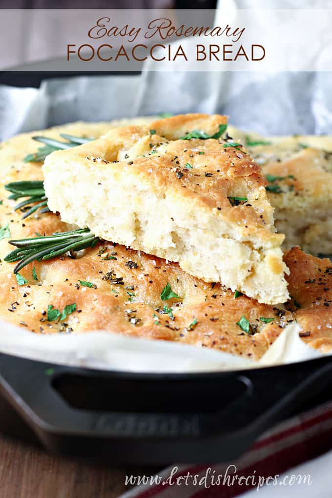 Easy Rosemary Focaccia Bread