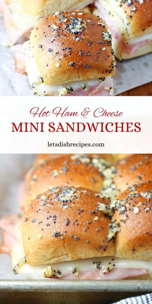 Hot Ham and Cheese Mini Sandwiches