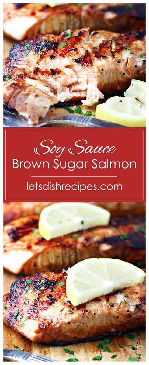 Soy Sauce and Brown Sugar Grilled Salmon