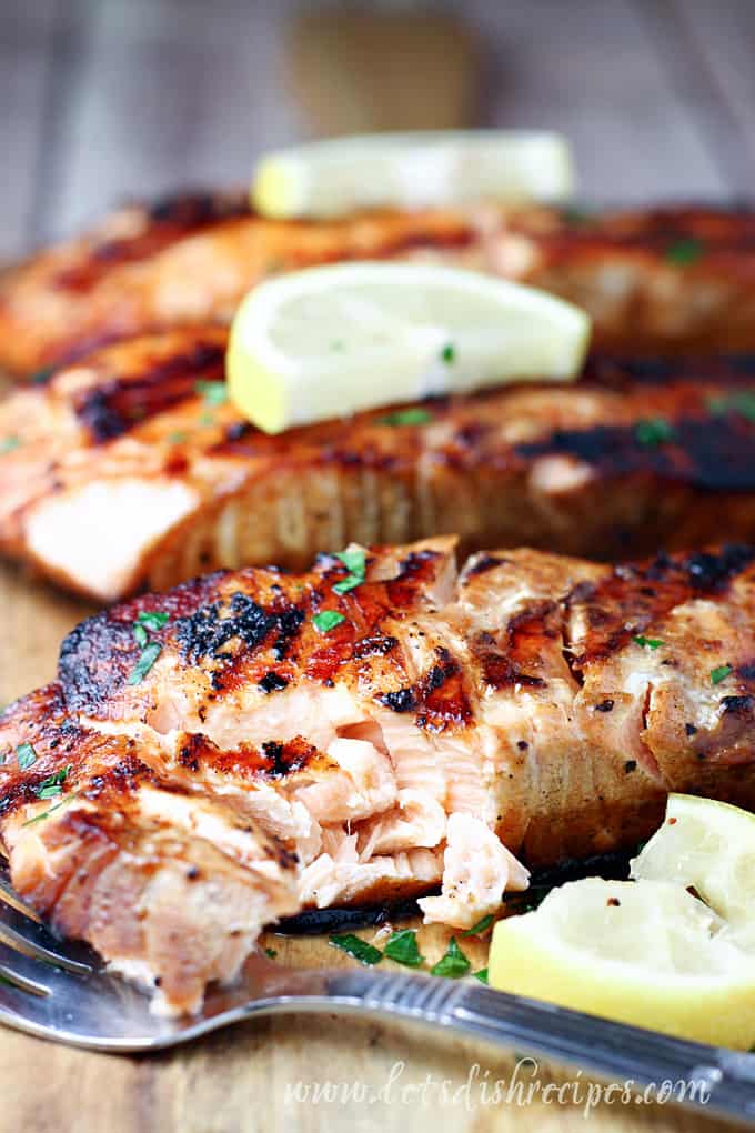 Soy Sauce and Brown Sugar Grilled Salmon