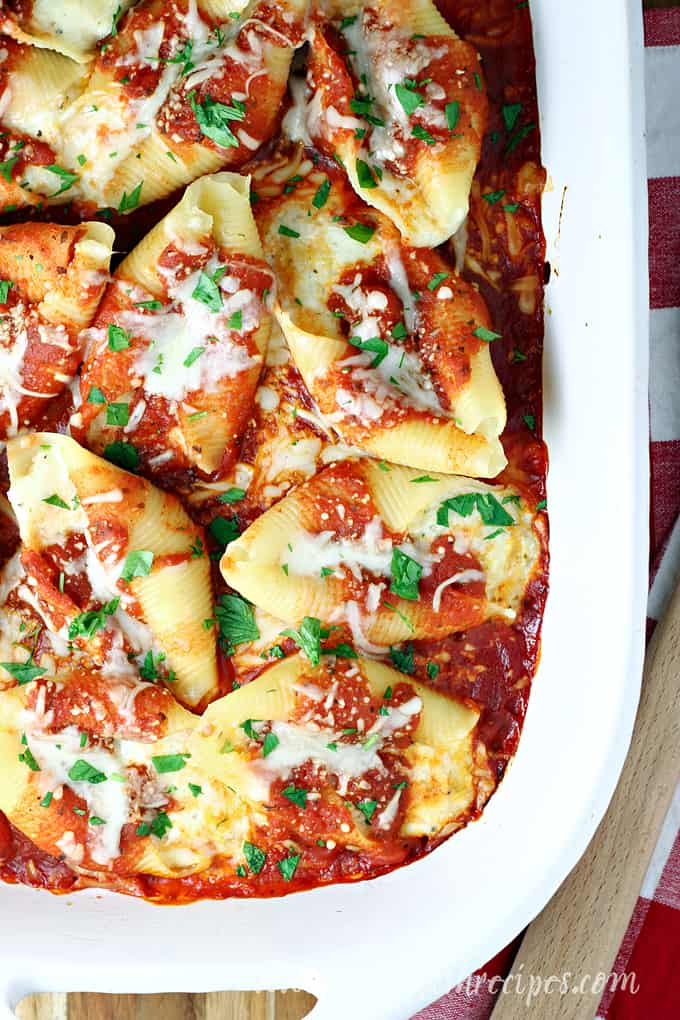 Three Cheese Stuffed Shells