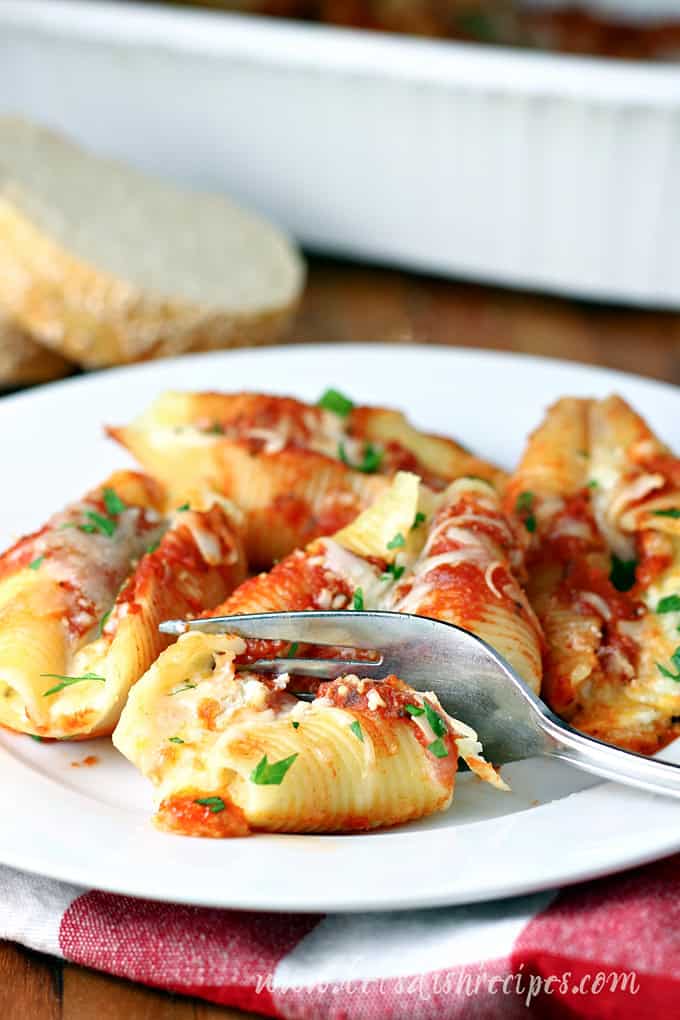 Three Cheese Stuffed Shells