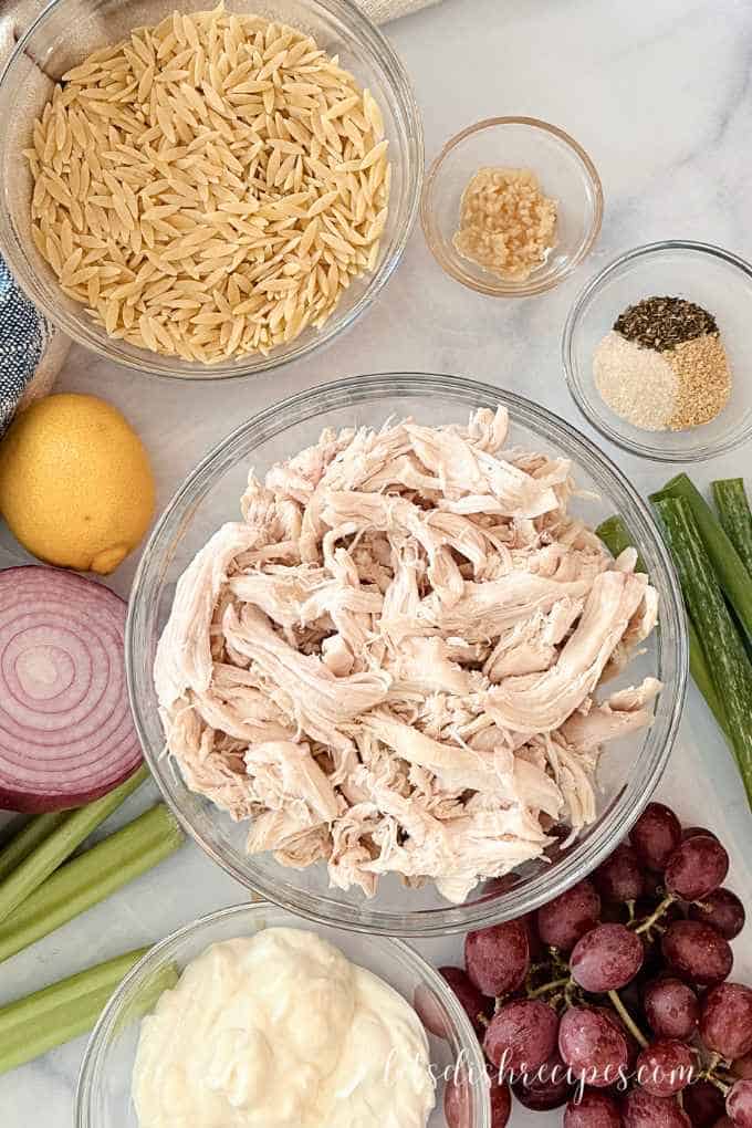 Orzo chicken salad ingredients