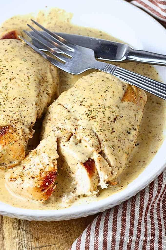 Chicken with Mustard Cream Sauce