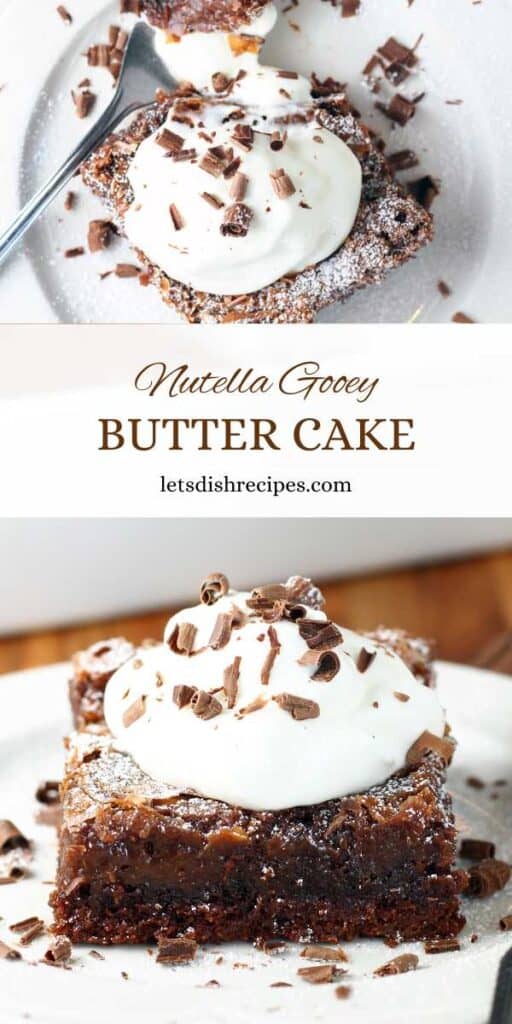 Nutella Gooey Butter Cake