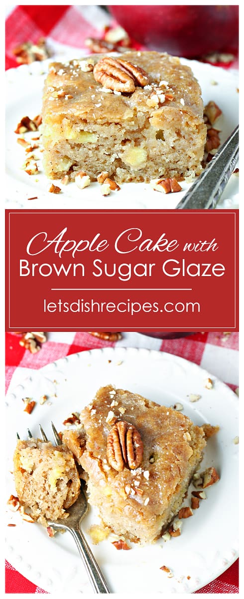 Apple Cake with Brown Sugar Glaze