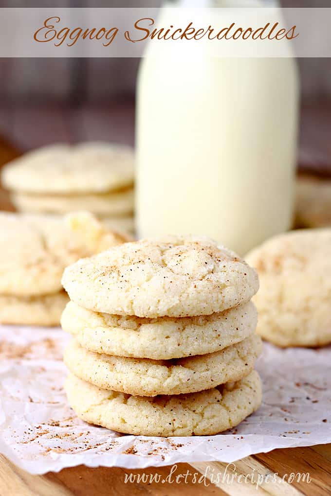 Eggnog Snickerdoodles