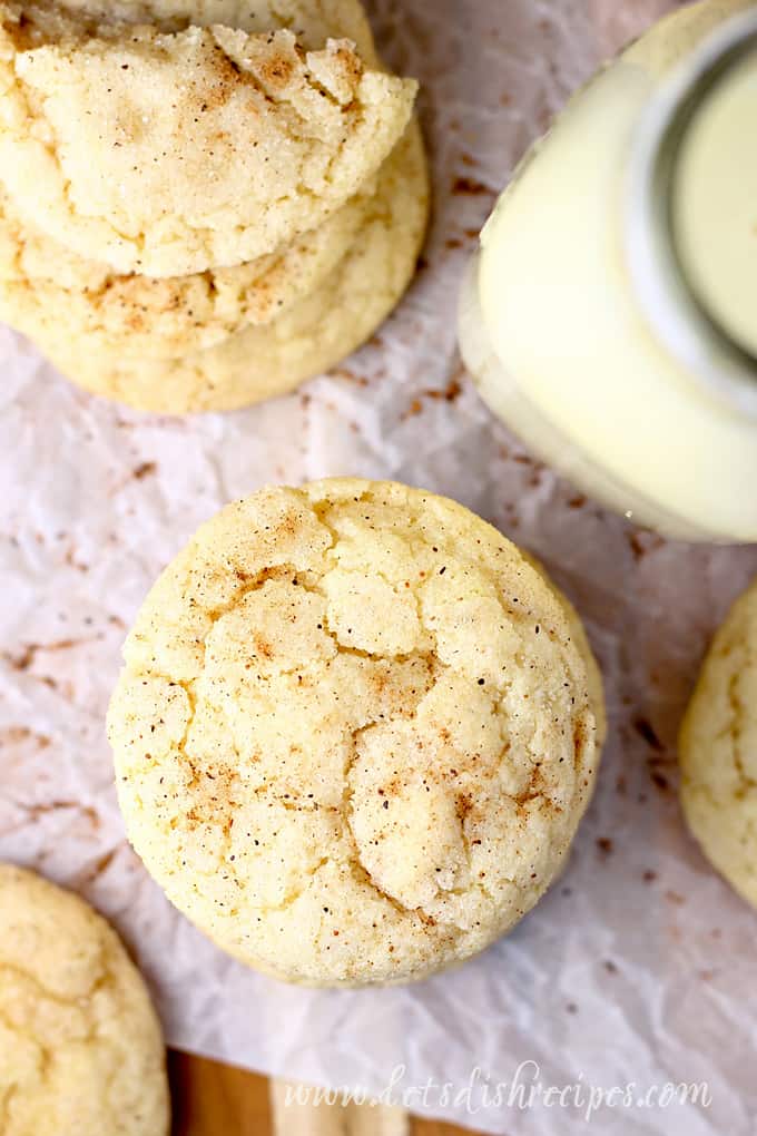 Eggnog Snickerdoodles