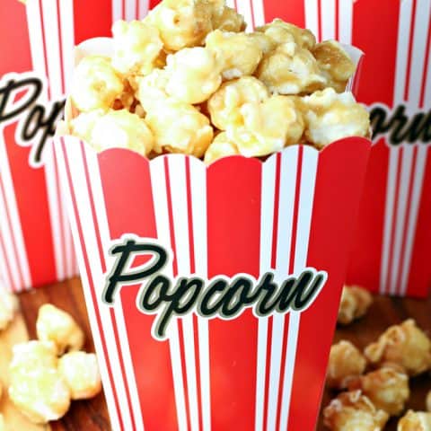 Oscar Party Caramel Popcorn feature