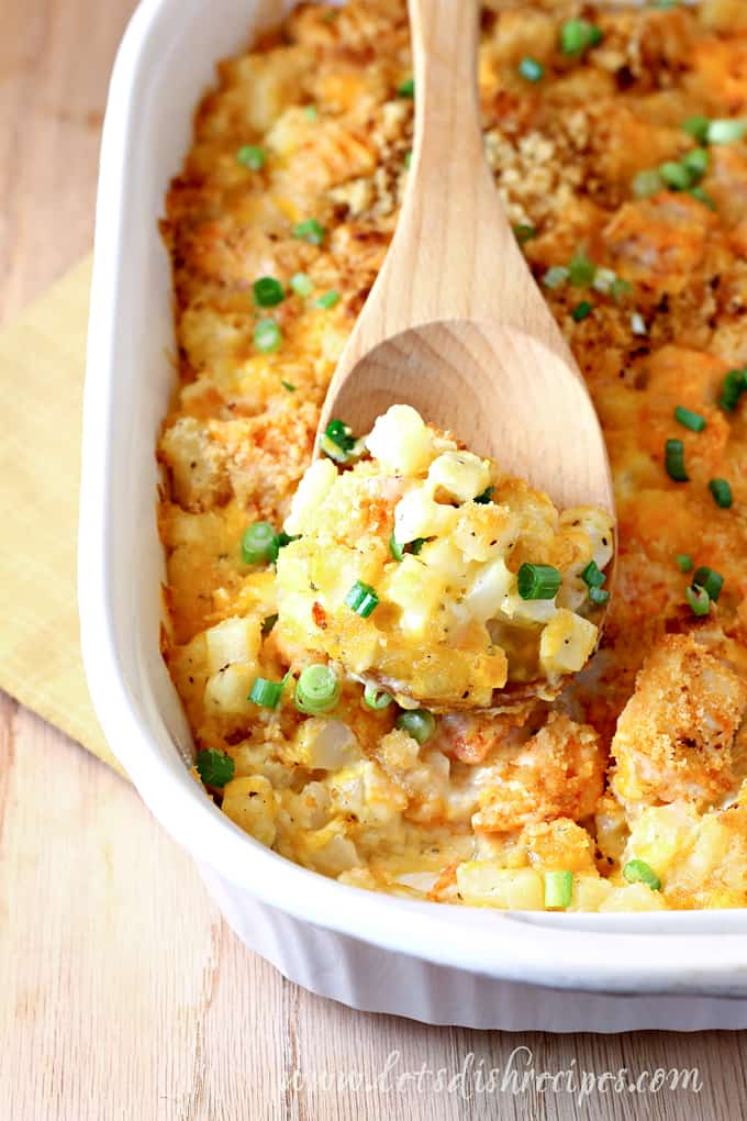 Award Winning Buffalo Chicken Potato Casserole