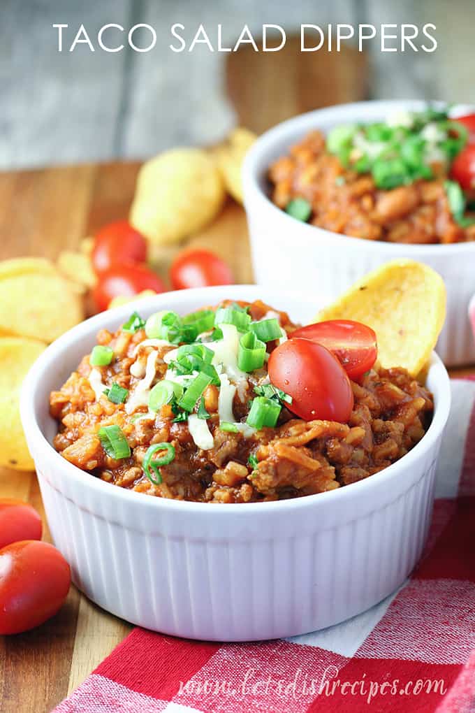 Taco Salad Dippers