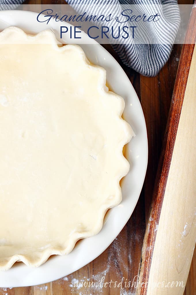 Grandma's Secret Pie Crust