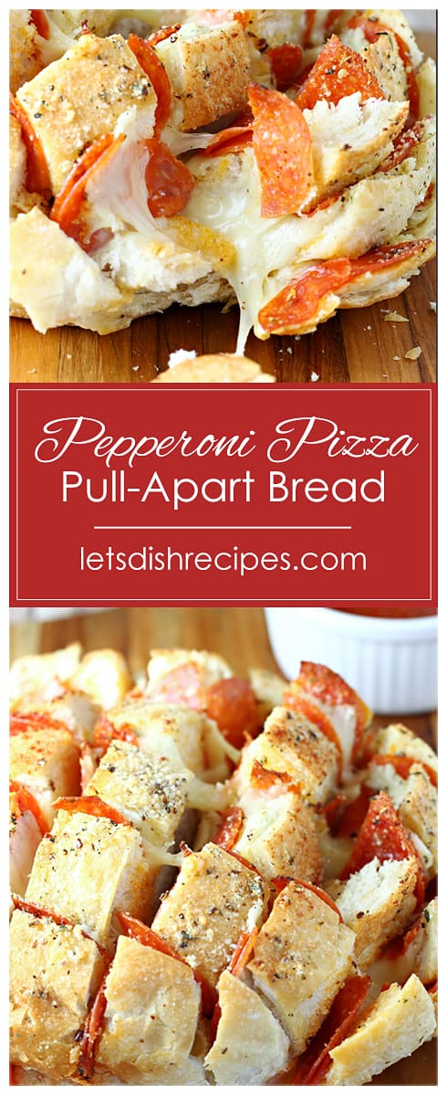 Pepperoni Pizza Pull-Apart Bread