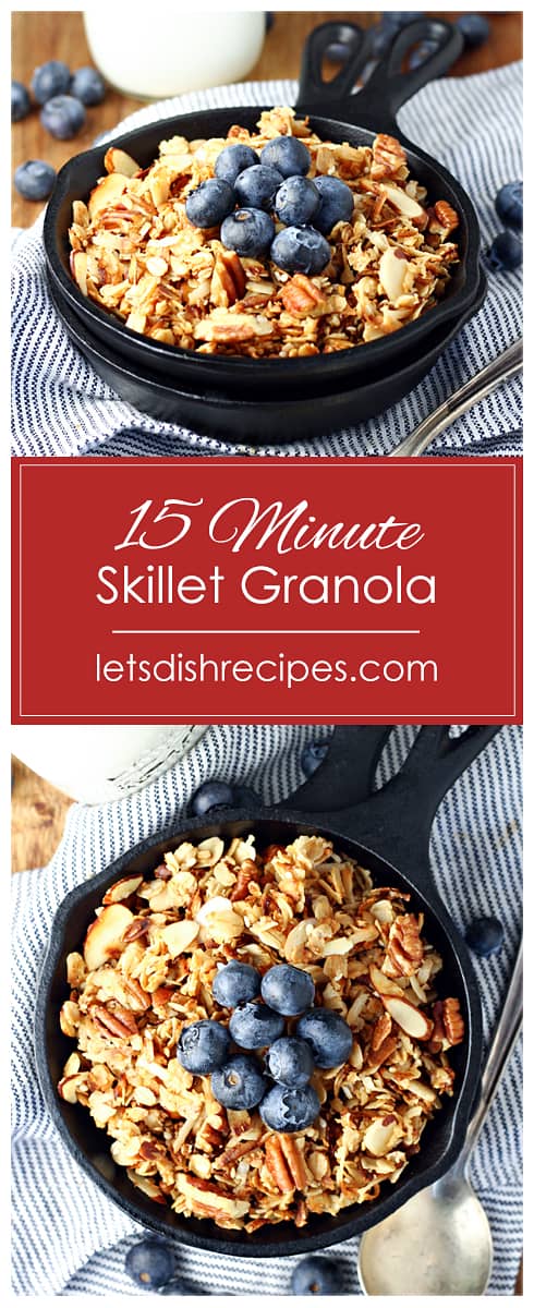 Fifteen Minute Skillet Granola