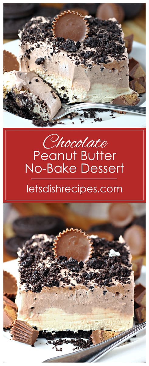 Chocolate Peanut Butter No-Bake Dessert