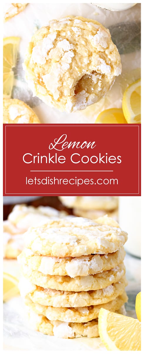 Award Winning Lemon Crinkle Cookies