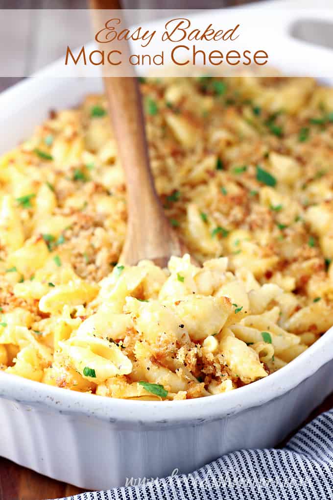 Easy Baked Mac and Cheese