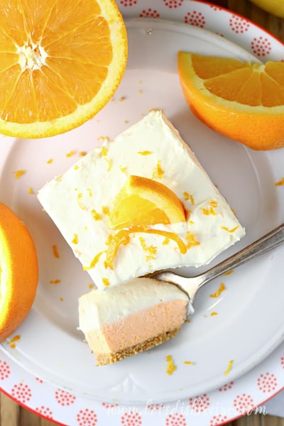 Orange Creamsicle Dessert Bars