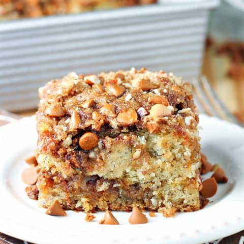 Banana Cinnamon Chip Coffee CAke feature