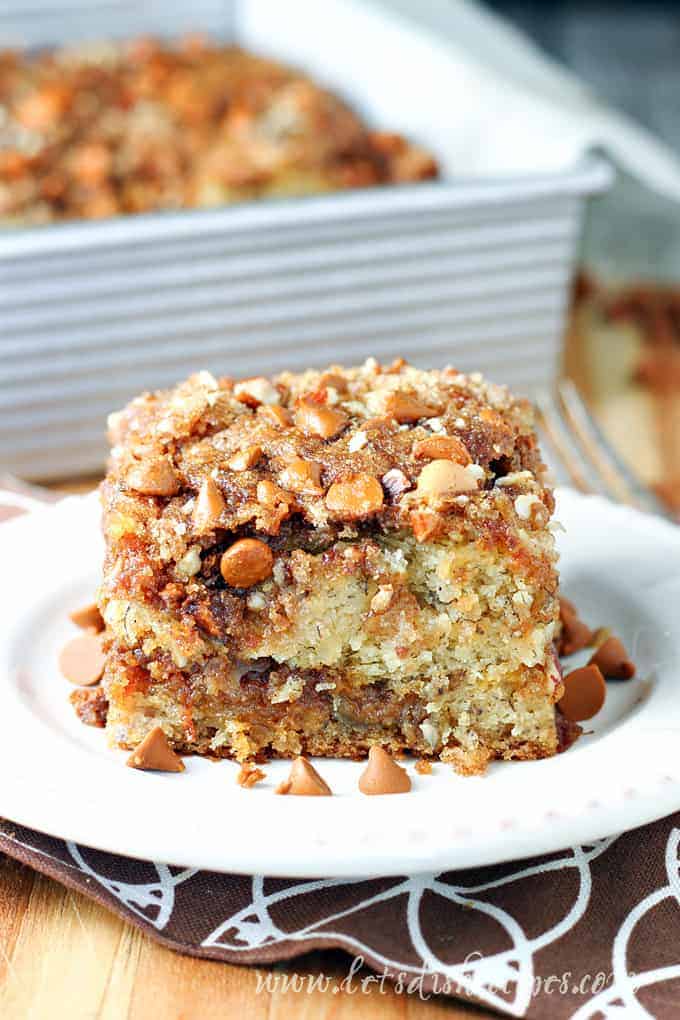 Banana Cinnamon Chip Coffee Cake