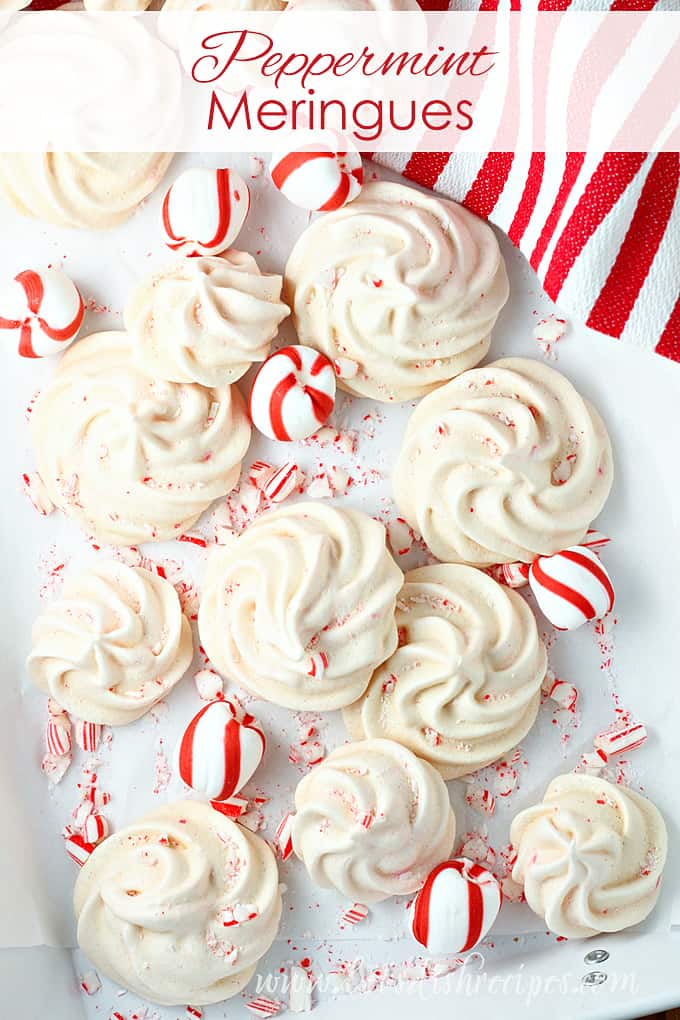 Peppermint Meringues