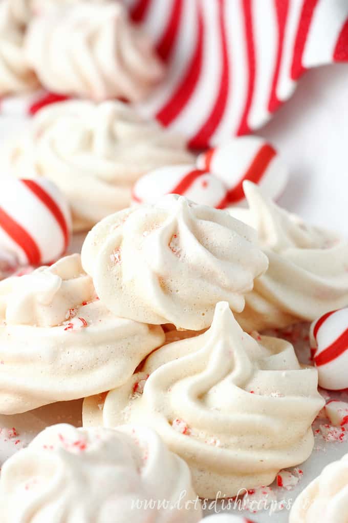 Peppermint Meringues