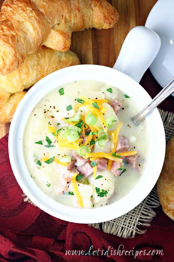 Cheesy Ham and Potato Soup