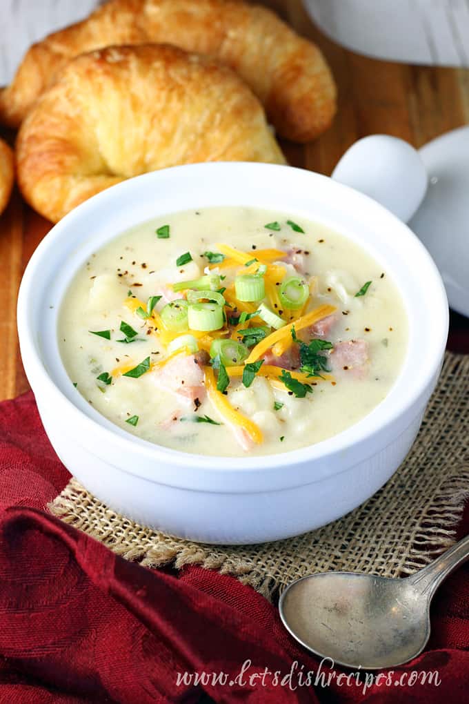 Cheesy Ham and Potato Soup