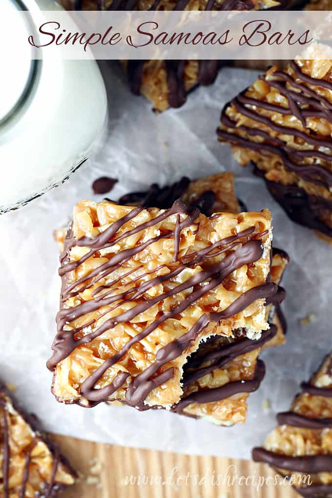 Simple Samoas Bars