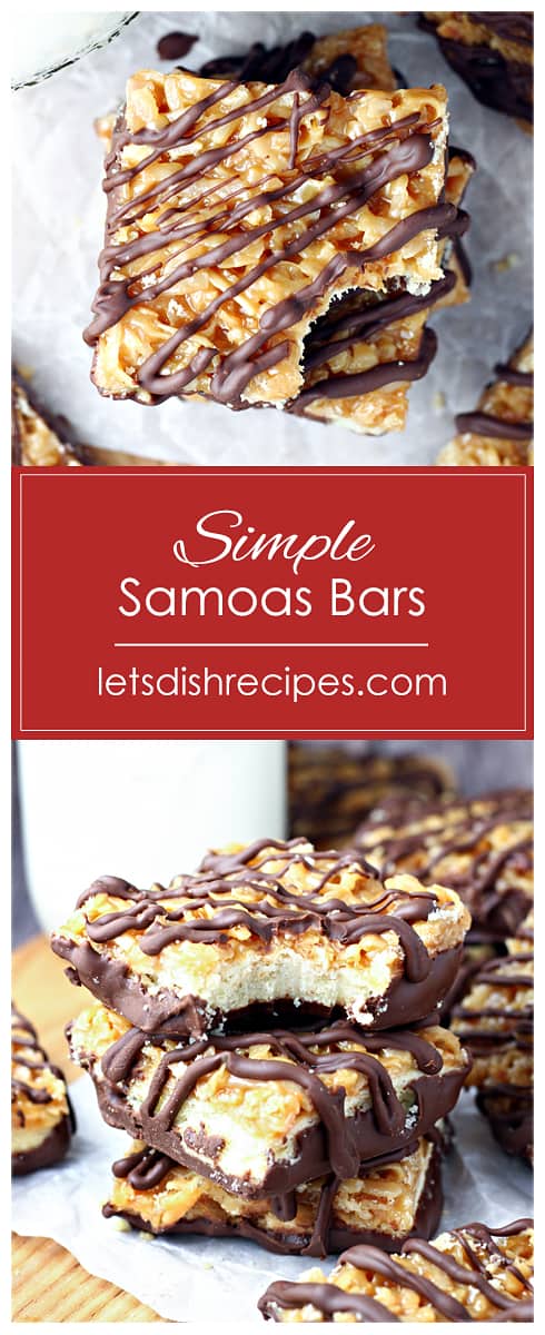 Simple Samoas Bars