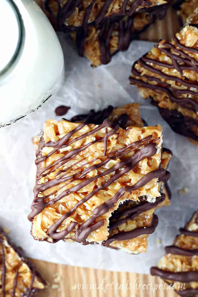 Simple Samoas Bars