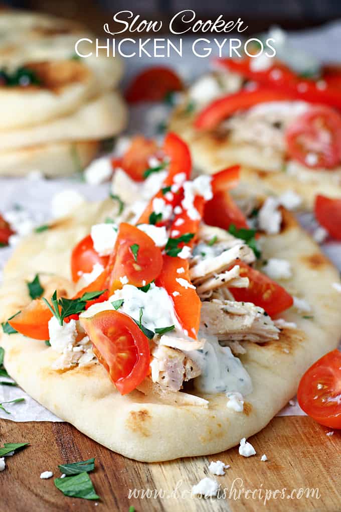 Slow Cooker Chicken Gyros