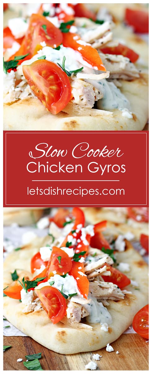 Slow Cooker Chicken Gyros