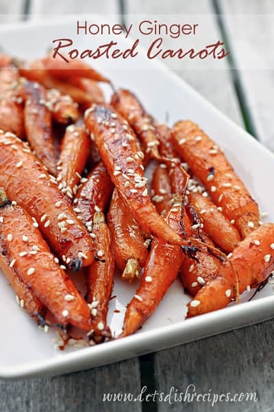 Honey Ginger Roasted CArrots