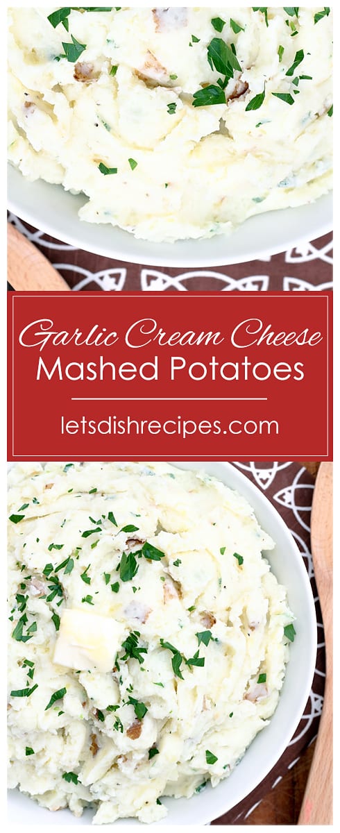 Garlic Cream Cheese Mashed Potatoes