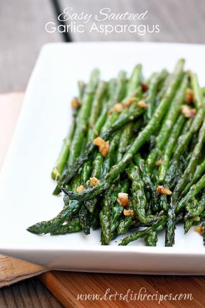 Easy Sauteed Garlic Asparagus