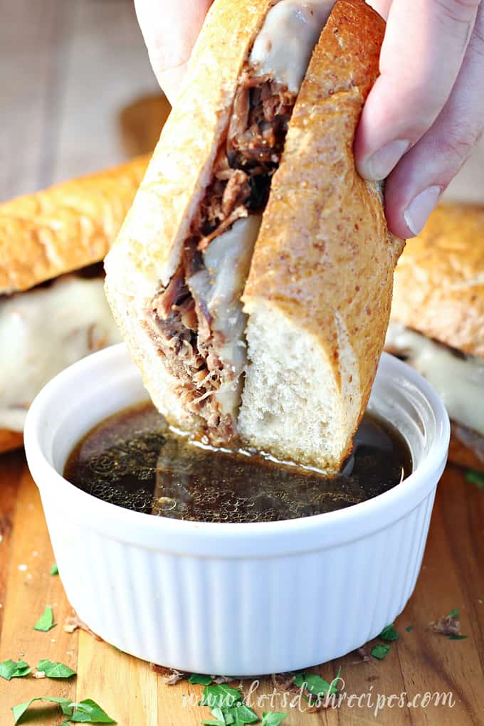 Slow Cooker French Dip Sandwiches