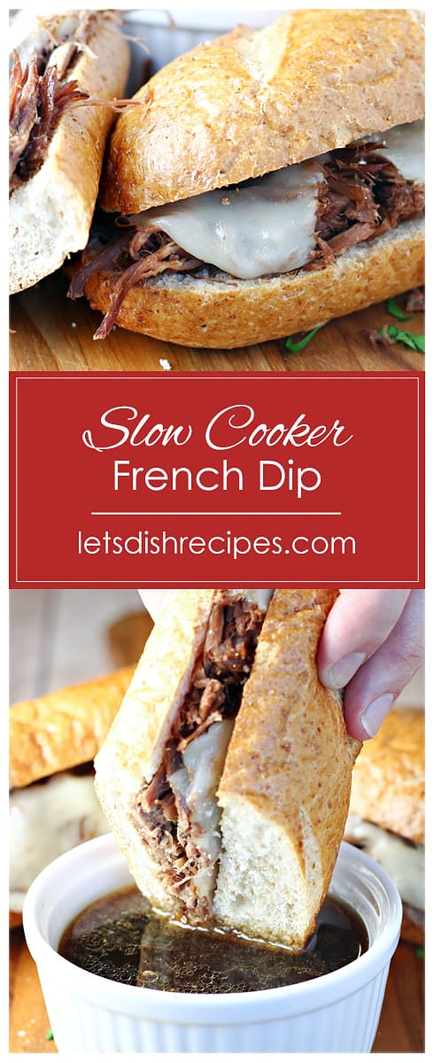 Slow Cooker French Dip Sandwiches