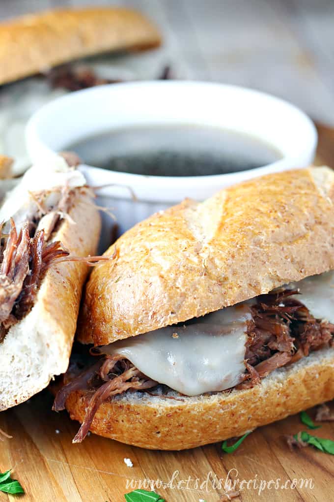 Slow Cooker French Dip Sandwiches