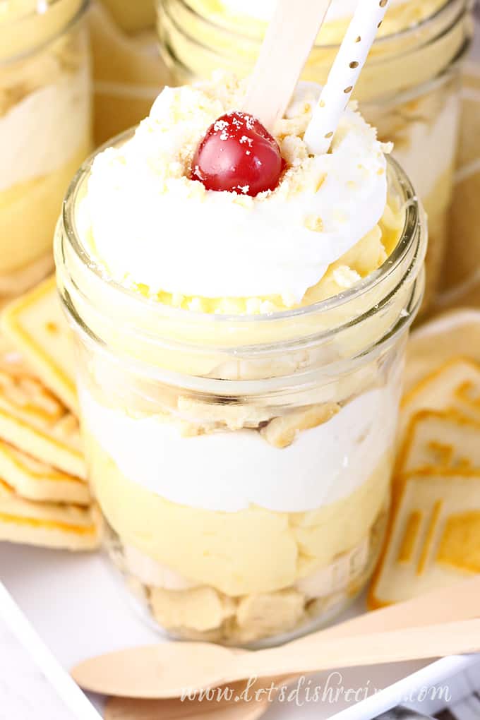 Mason Jar Banana Pudding