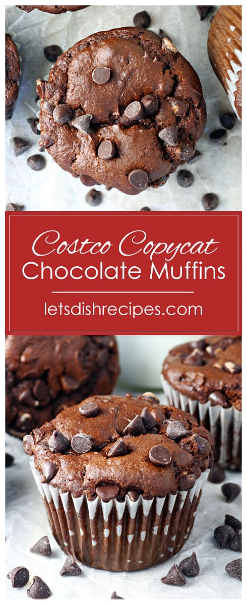 Double Chocolate Muffins (Costco Copycat Recipe)