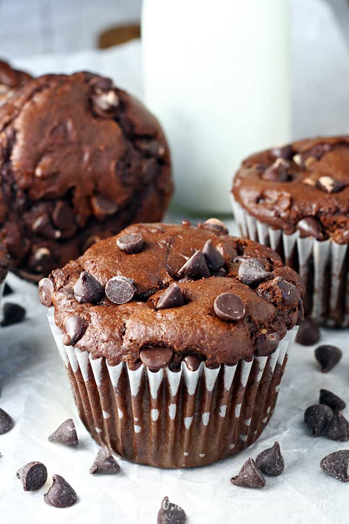 Double Chocolate Muffins (Costco Copycat Recipe)