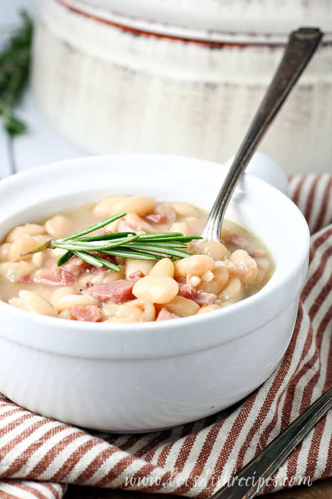 Ham and Bean Soup with Rosemary