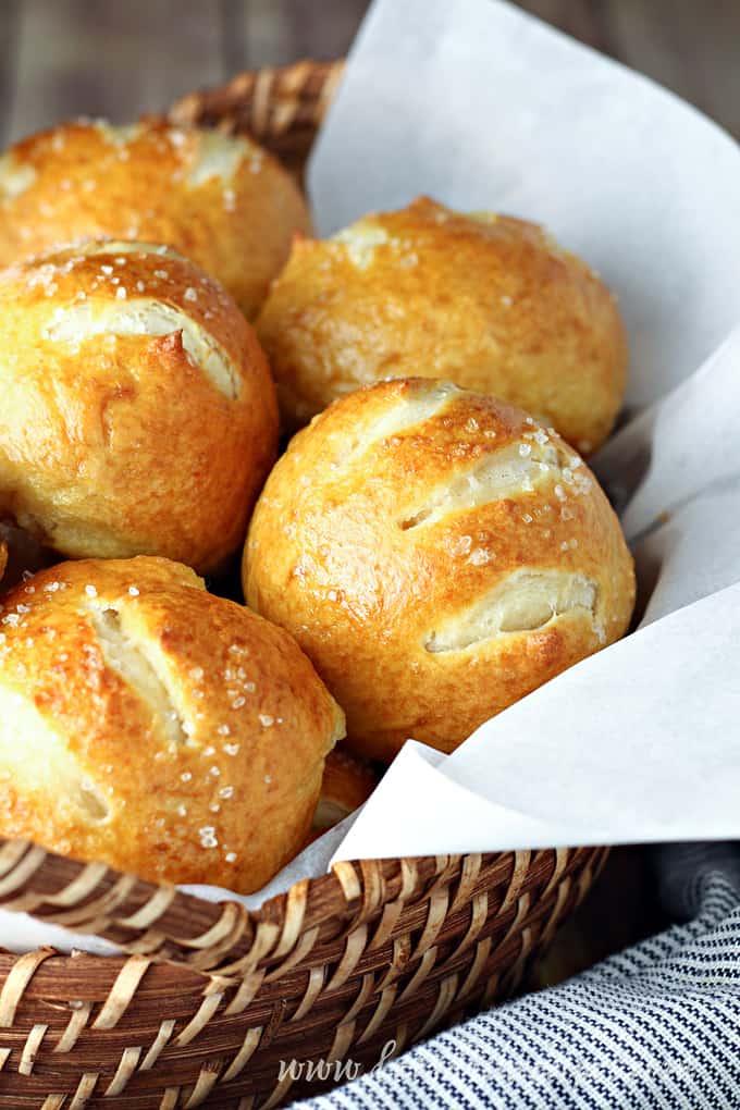 Soft Pretzel Rolls