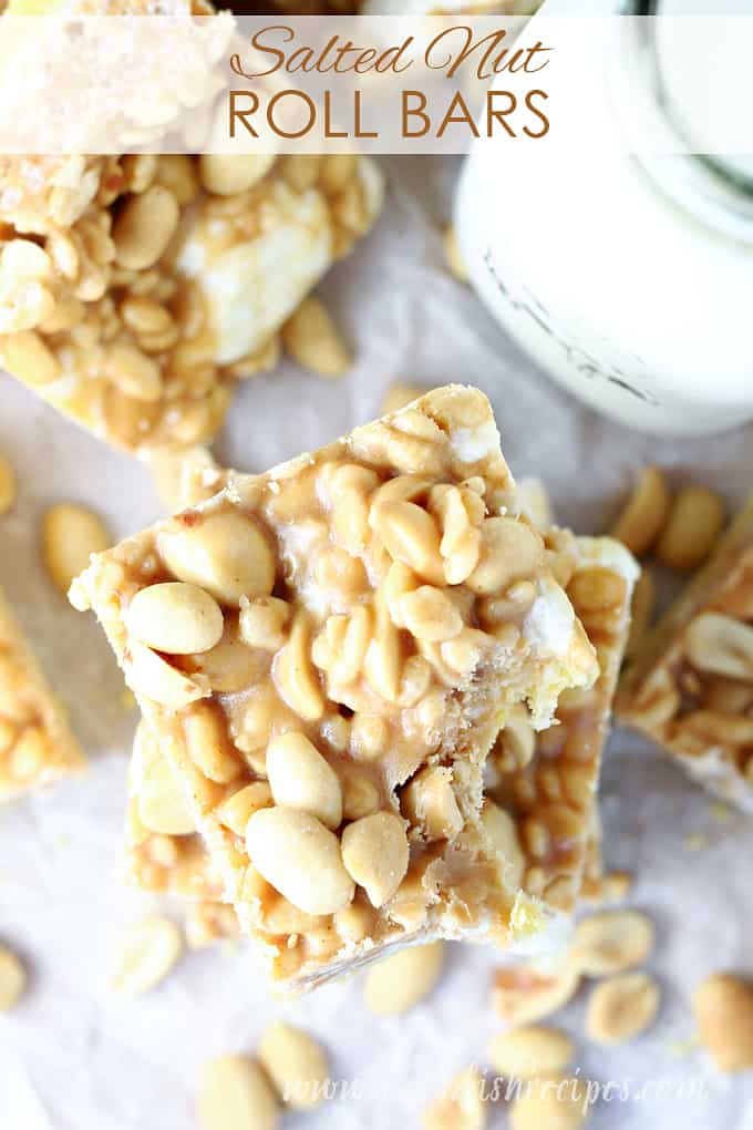 Salted Nut Roll Bars