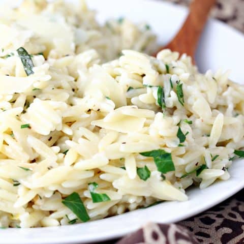 Creamy Lemon Herb Orzo feature