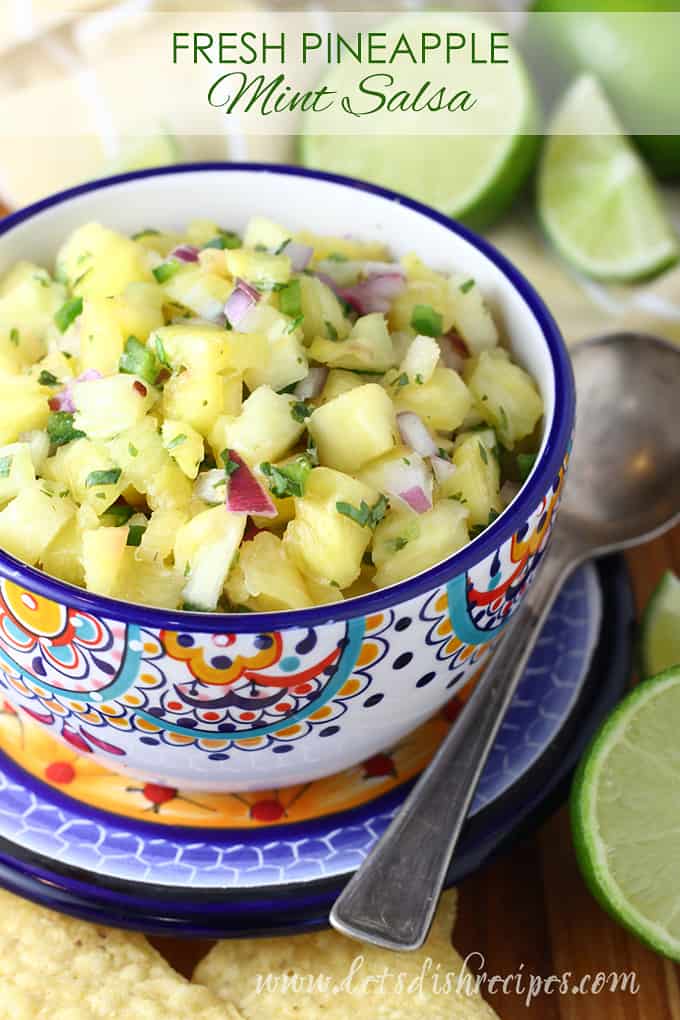 Fresh Pineapple Mint Salsa