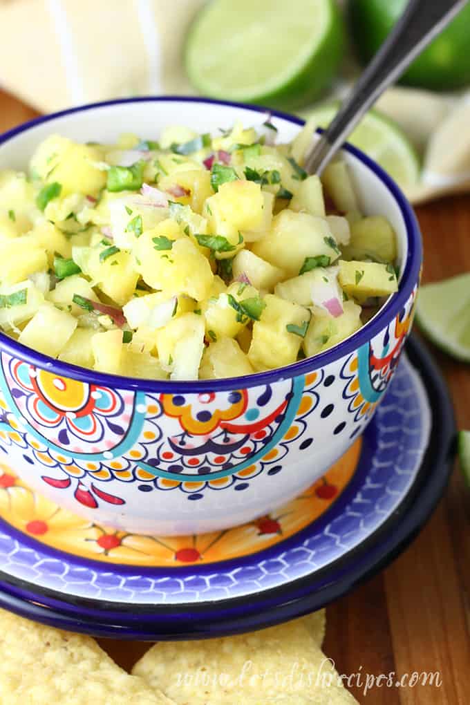 Fresh Pineapple Mint Salsa