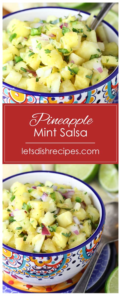 Fresh Pineapple Mint Salsa